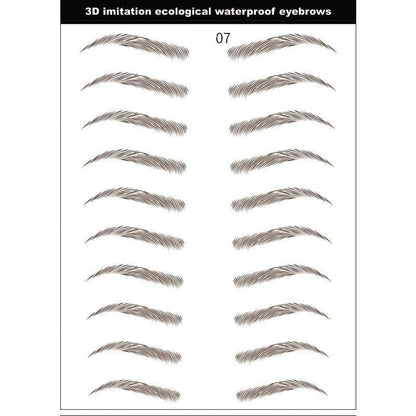 Royallure Waterproof 3D Brow Tattoo Stickers - Easy Application, Long-Lasting, Natural Looks