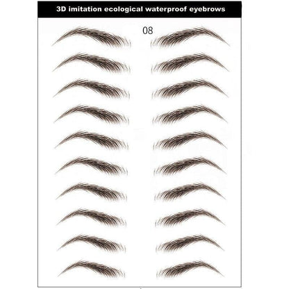 Royallure Waterproof 3D Brow Tattoo Stickers - Easy Application, Long-Lasting, Natural Looks