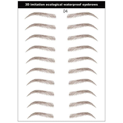 Royallure Waterproof 3D Brow Tattoo Stickers - Easy Application, Long-Lasting, Natural Looks