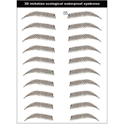 Royallure Waterproof 3D Brow Tattoo Stickers - Easy Application, Long-Lasting, Natural Looks