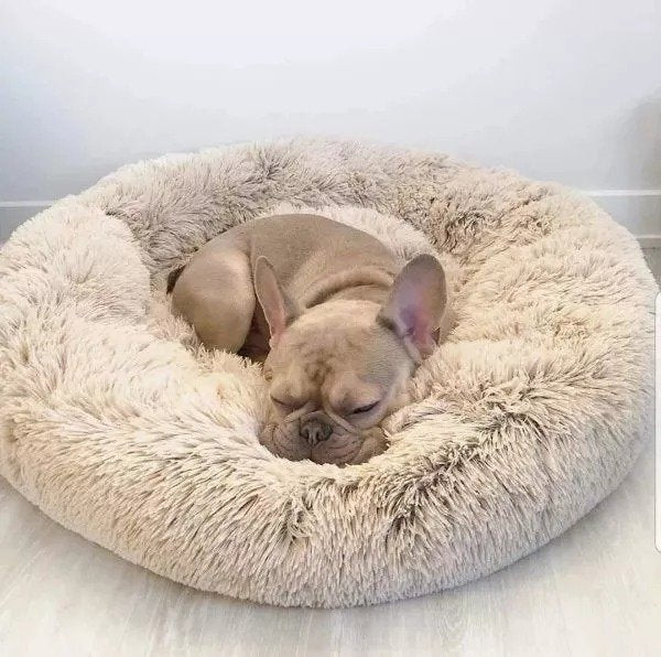 Pawelux Anti-Anxiety Deep Sleep Dog Bed – Cozy Faux Fur Sanctuary for All Breeds