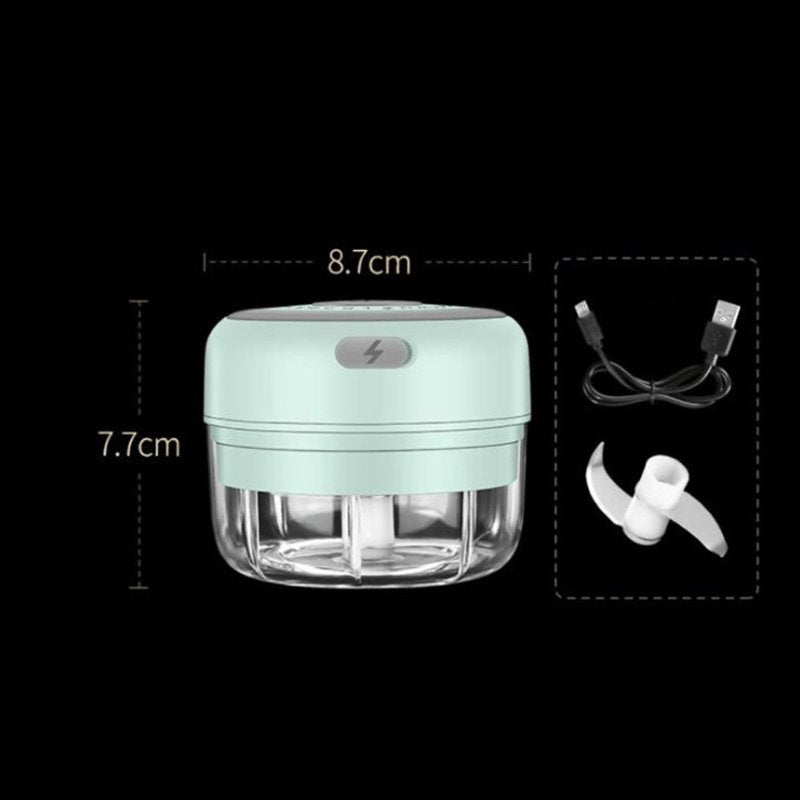 Royallure Electric Mini Food Processor - Portable USB Chopper for Vegetables, Meat, and Nuts - Easy One-Touch Operation with Stainless Steel Blades - 150ml Capacity