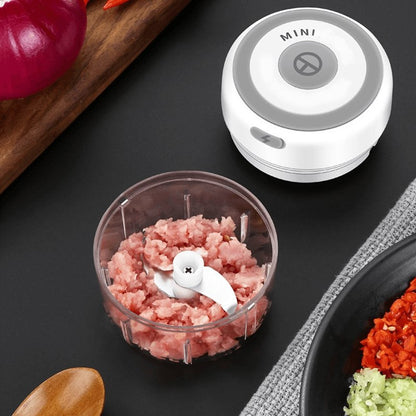 Royallure Electric Mini Food Processor - Portable USB Chopper for Vegetables, Meat, and Nuts - Easy One-Touch Operation with Stainless Steel Blades - 150ml Capacity