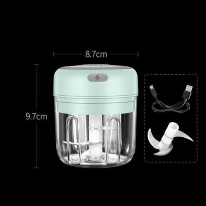 Royallure Electric Mini Food Processor - Portable USB Chopper for Vegetables, Meat, and Nuts - Easy One-Touch Operation with Stainless Steel Blades - 150ml Capacity