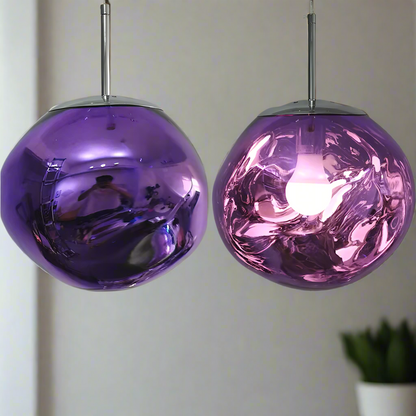 RoyaleGlow Stunning Lava Glass Pendant Light – Elegant Hanging Fixture for Home & Dining Room