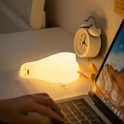 USB Rechargeable LED Duck Night Light – Adorable Silicone Lamp for Kids & Nursery Decor