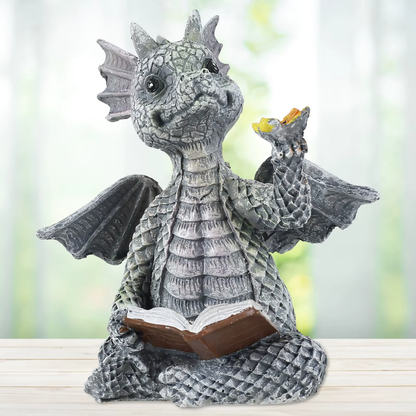 Royaleva Dragon Sculpture – Whimsical Resin Décor for Home and Garden