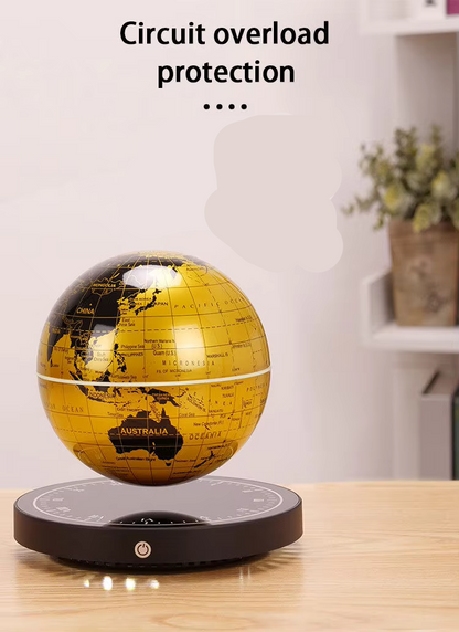 Levitating Magnetic Globe with LED Lights – Floating Rotating Earth for Home Decor & Gifts