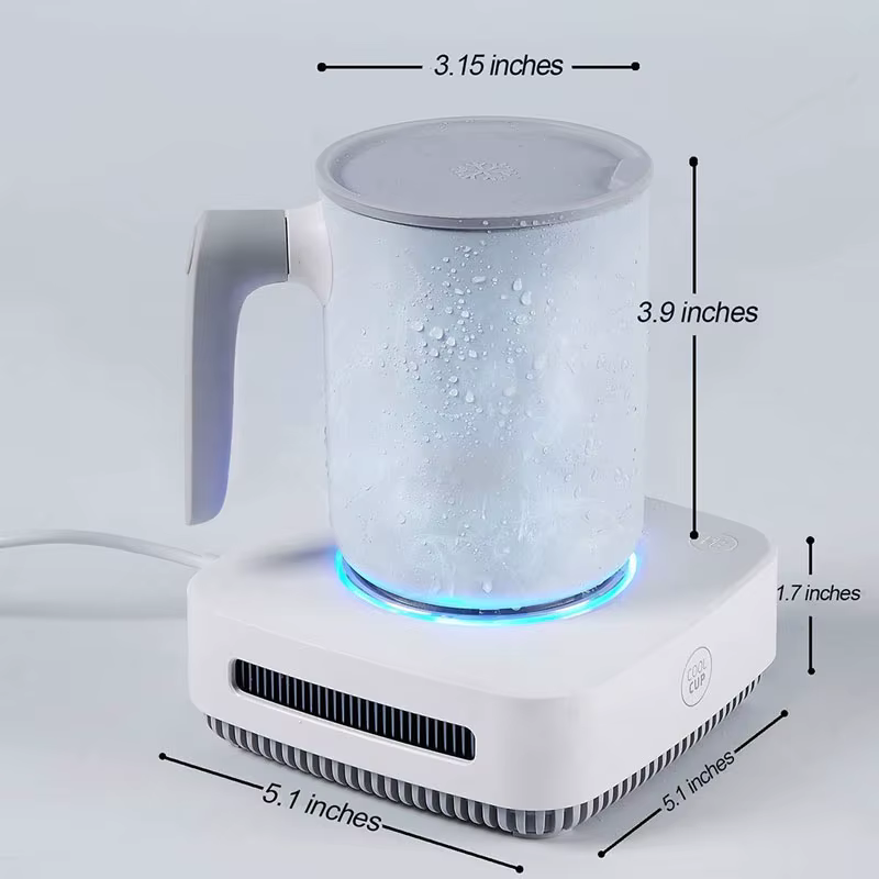 Royaleva 2-in-1 Mug Warmer and Cooler – Beverage Heating & Cooling Plate for Home or Office