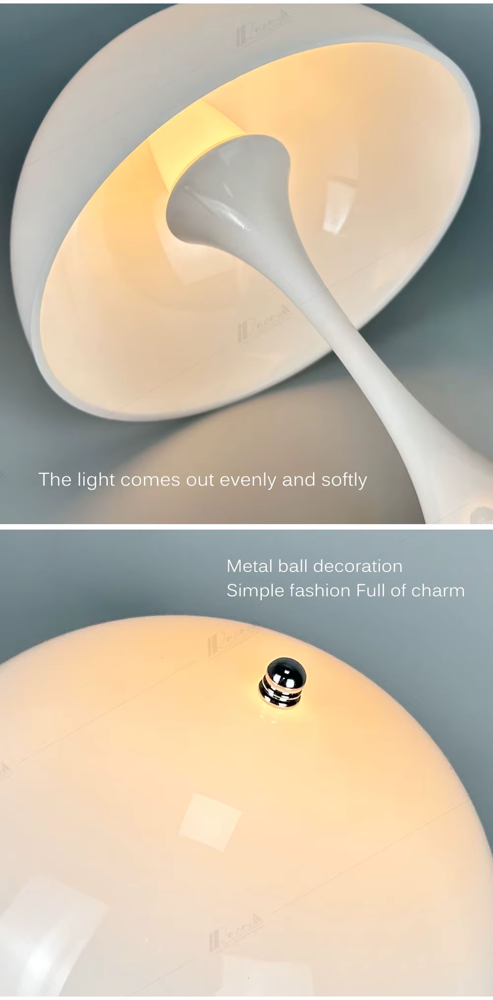 Bauhaus Mushroom Lamp – Rechargeable, Elegant & Touch-Controlled