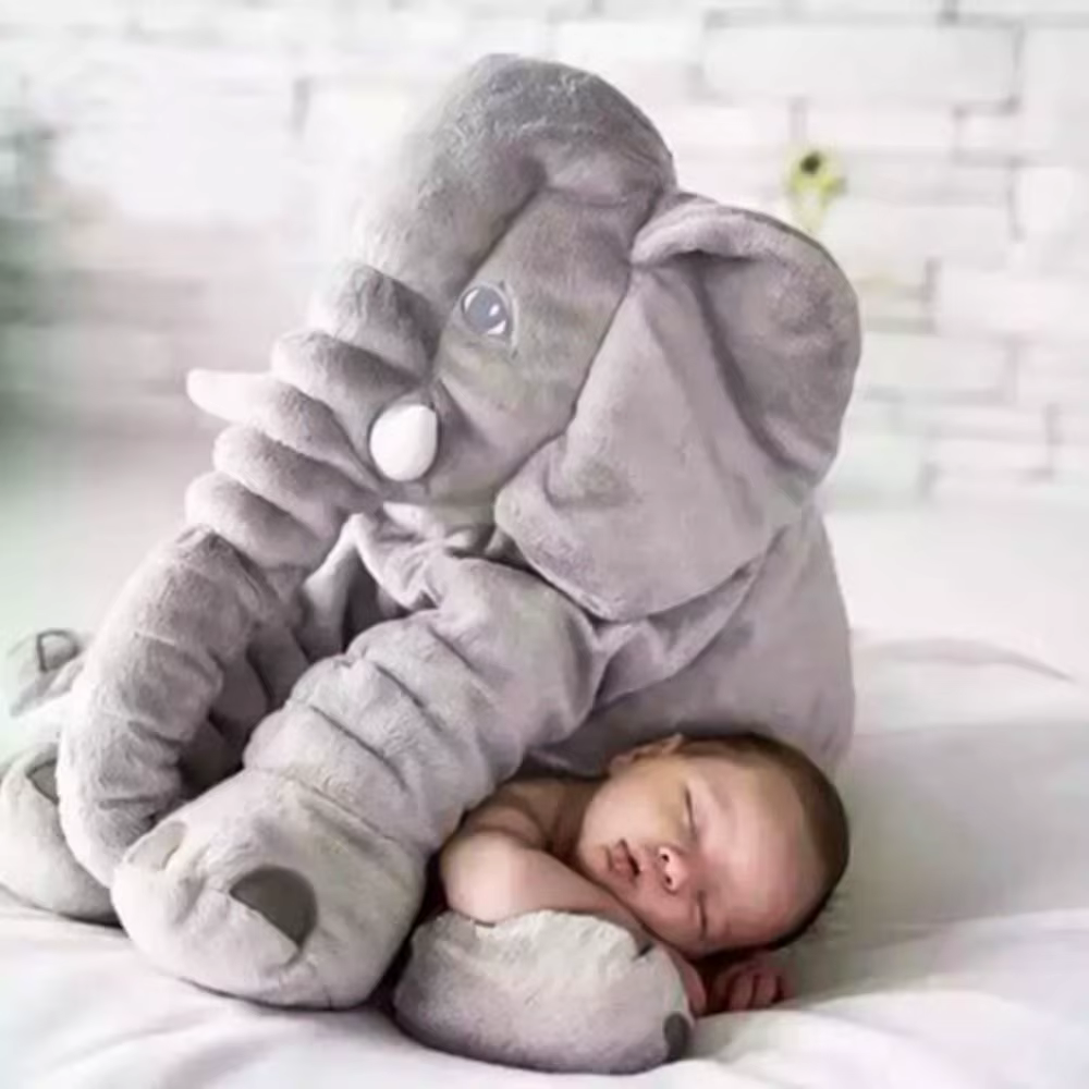 RoyaleGlow Baby Elephant Pillow - Soft Plush Stuffed Animal for Kids & Infants