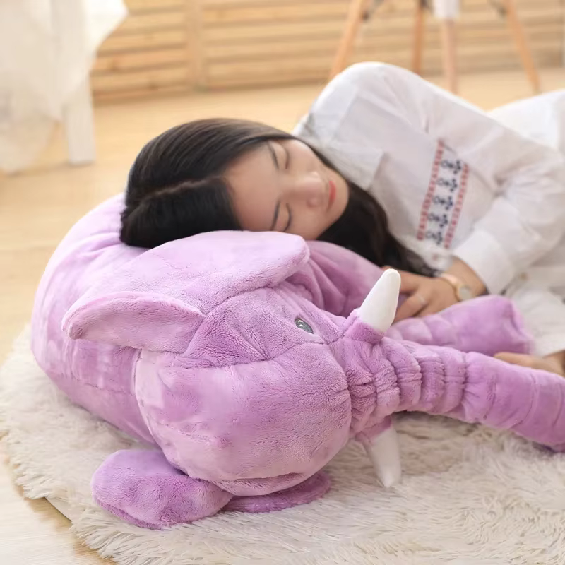 RoyaleGlow Baby Elephant Pillow - Soft Plush Stuffed Animal for Kids & Infants