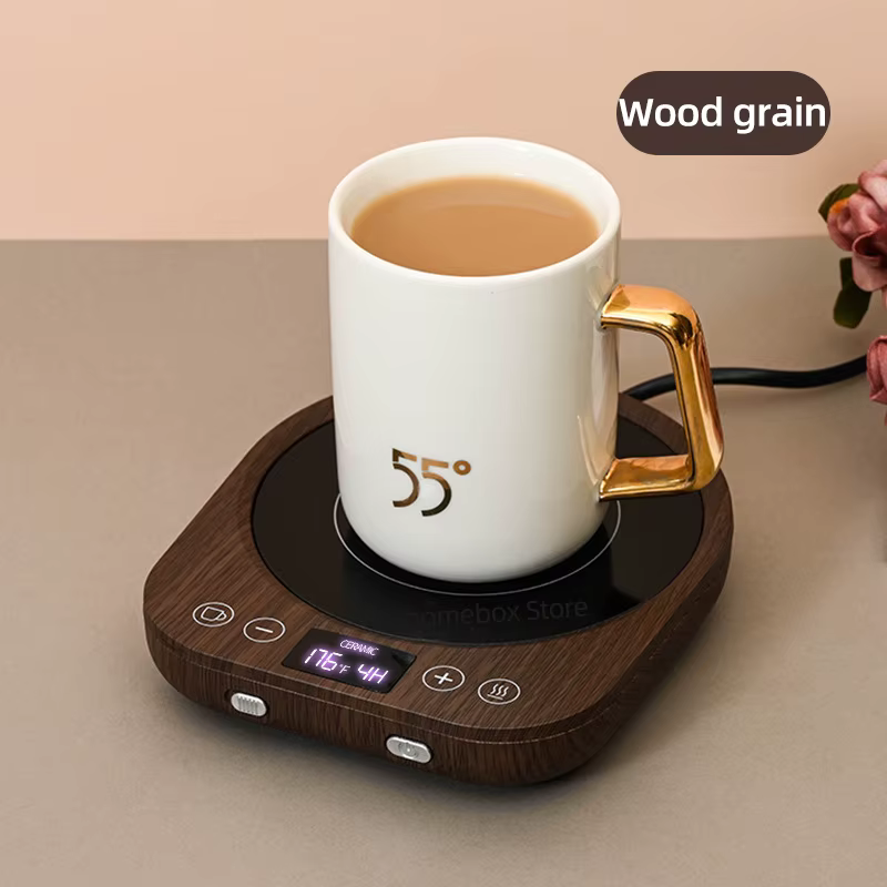 Royaleva Coffee Mug Warmer Plate – Electric Hot Plate with Timer & Adjustable Heat, 36W