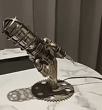 Royallure Steampunk Rocket Table Lamp