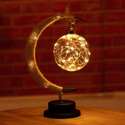 Royallure Enchanted Moon Wishing Lamp – USB & Battery Powered Mystical LED Night Light