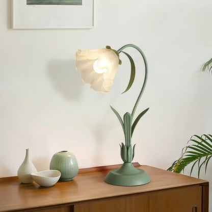 Elegant floral desk lamp, perfect for adding a whimsical touch to any space