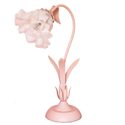 Floral Table Lamp - Vintage Flower Desk Lamp Perfect for Bedroom, Living room, and Study