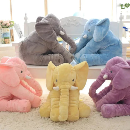 RoyaleGlow Baby Elephant Pillow - Soft Plush Stuffed Animal for Kids & Infants