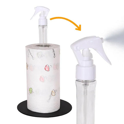 Rayvia 2-in-1 Paper Towel Holder with Built-in Spray Bottle – Space-Saving Kitchen & Cleaning Tool