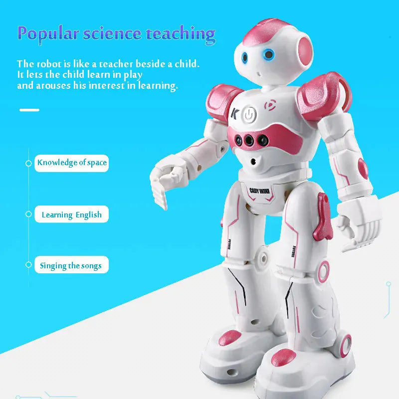 Royallure Smart Interactive Robot Toy for Kids – Gesture Control, Obstacle Avoidance & LED Eye Lights