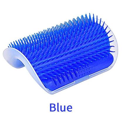 Royallure Cat Grooming & Massaging Brush - Self-Cleaning Fur Care Solution with Hex-Eye Attraction for Cats