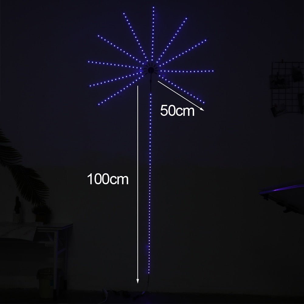 Royallure Firework LED Strip Lights – Sound-Activated, Music Sync & Color-Changing Room Decor