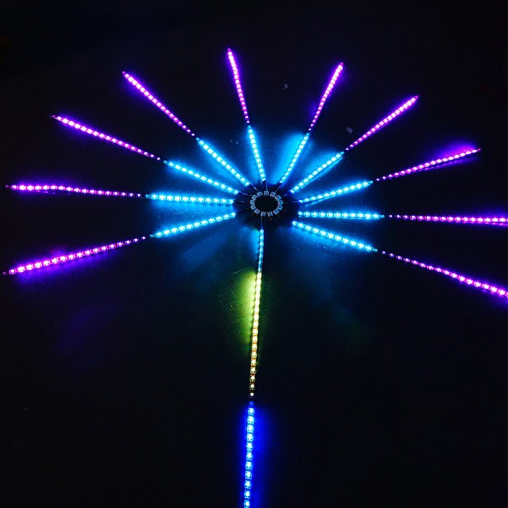 Royallure Firework LED Strip Lights – Sound-Activated, Music Sync & Color-Changing Room Decor