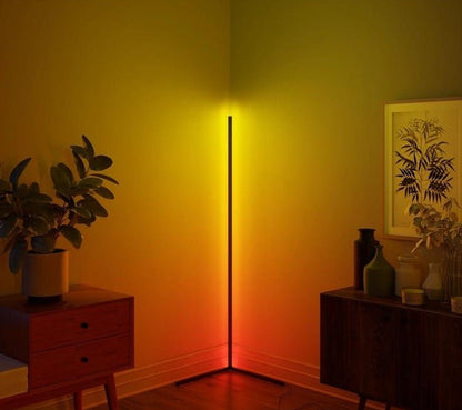 RoyaleGlow Color-Changing LED Floor Lamp for Space-Saving Corner Illumination