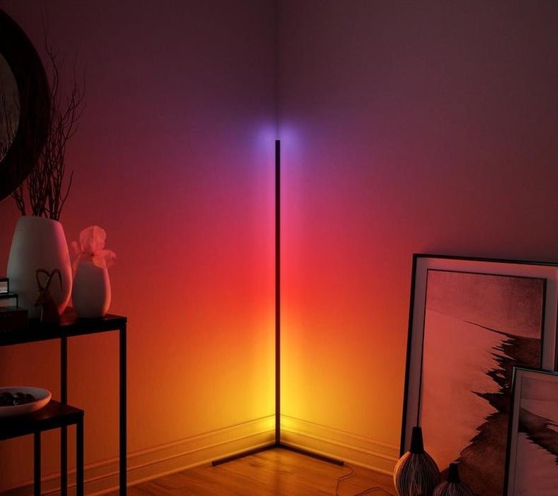 RoyaleGlow Color-Changing LED Floor Lamp for Space-Saving Corner Illumination