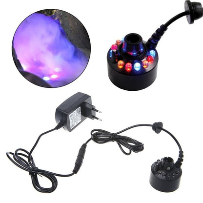 Luxoria Halloween Ultrasonic Fogger with LED Lights - Misting Device for Pond, Garden, and Festive Decor