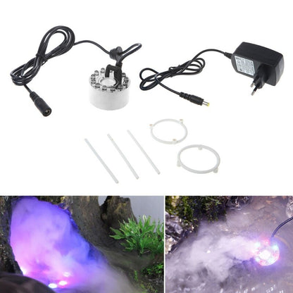 Luxoria Halloween Ultrasonic Fogger with LED Lights - Misting Device for Pond, Garden, and Festive Decor