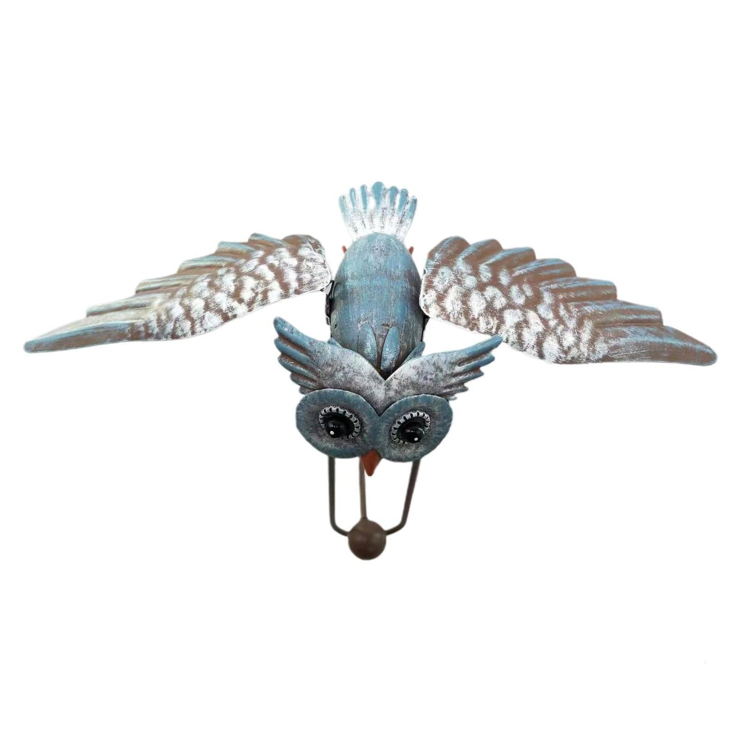 Royallure Garden Owl & Eagle Art Decoration - Wind-Swinging Motion Sculpture to Deter Animals