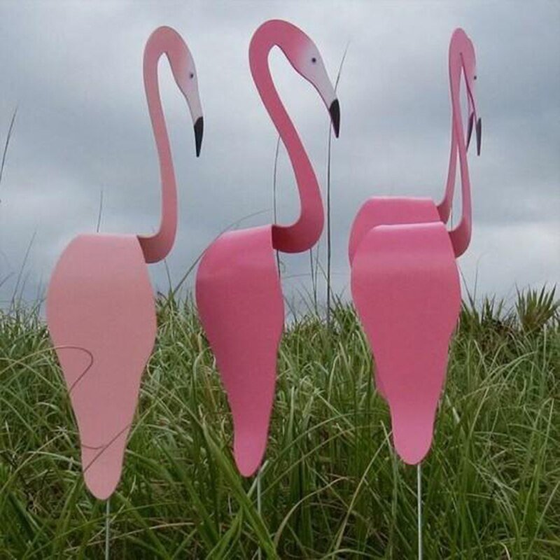 Swirl Bird Wind Spinner – Rotating Flamingo Garden Decoration