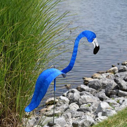 Swirl Bird Wind Spinner – Rotating Flamingo Garden Decoration