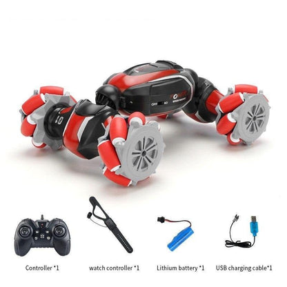 Royallure Remote Control Double-Sided Stunt Car with Gesture Control and Mecanum Wheels - All-Terrain Fun for Kids