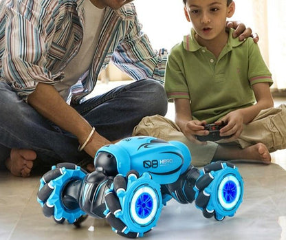 Royallure Remote Control Double-Sided Stunt Car with Gesture Control and Mecanum Wheels - All-Terrain Fun for Kids