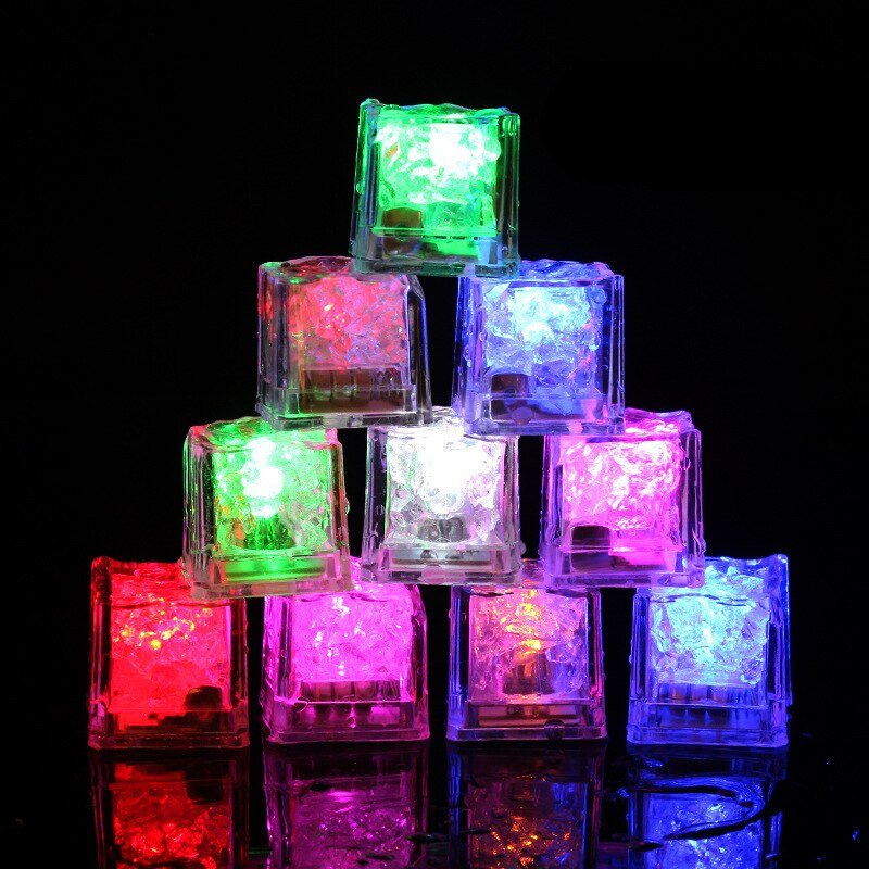 RoyaleGlow Multicolor LED Ice Cube Lights – Waterproof & Food-Safe for Drinks & Party Decor