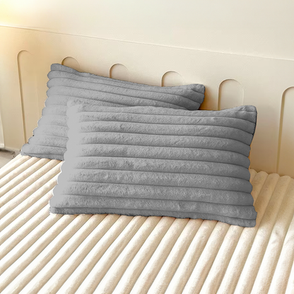 Royaleva Pillow Cases for Luxury Bed Set - Pack of 2 Matching Ultra-Soft Covers - Gray