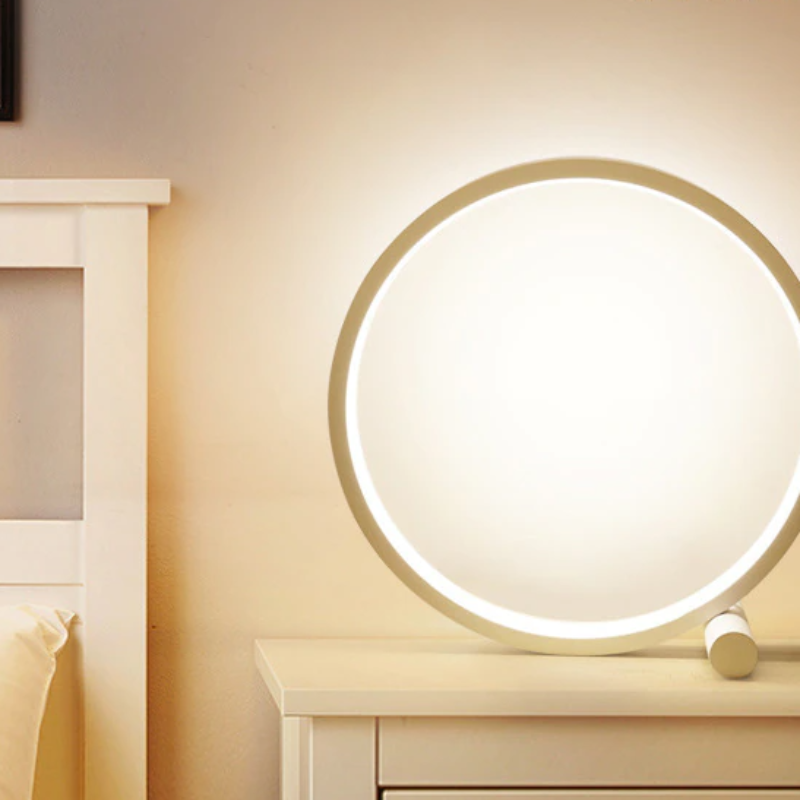 Royaleva Halo Nightstand Lamp - Unique Halo Ring Design