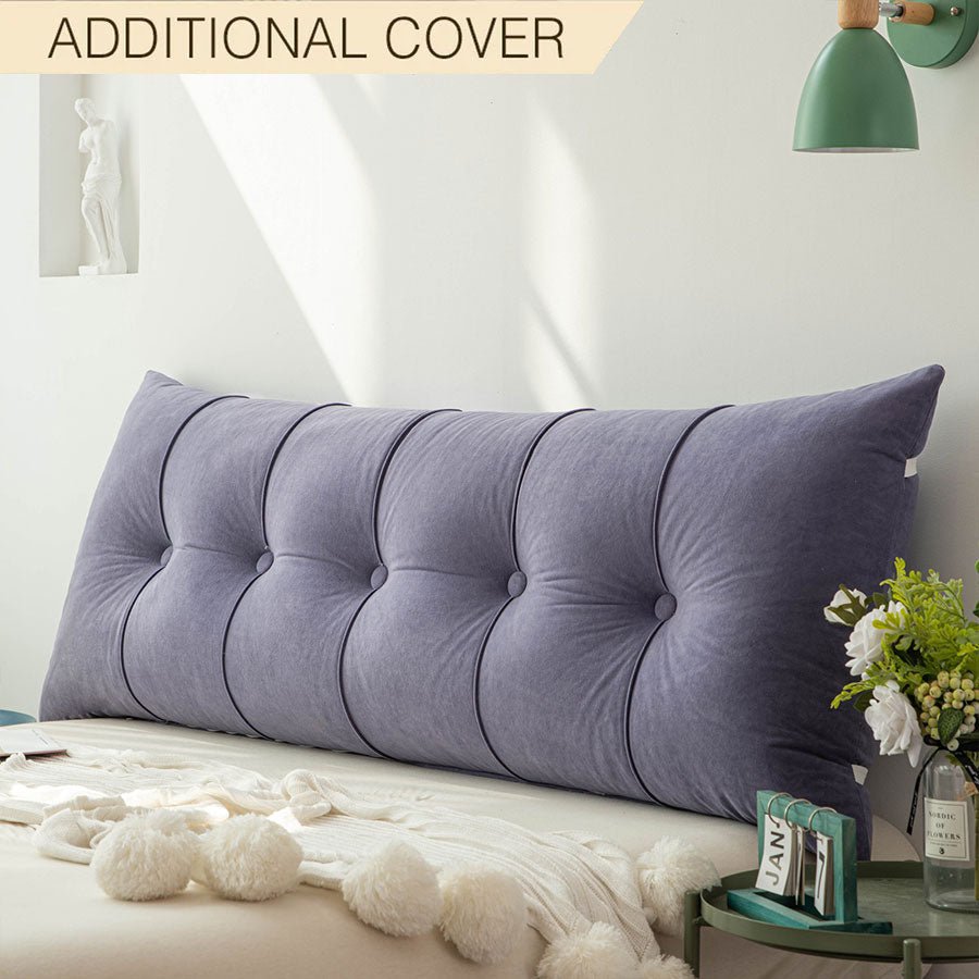 Rayvia Headboard Pillow Cover - Stylish Replacement for Luxury Pillows - Purple / Small - 100x50x20cm