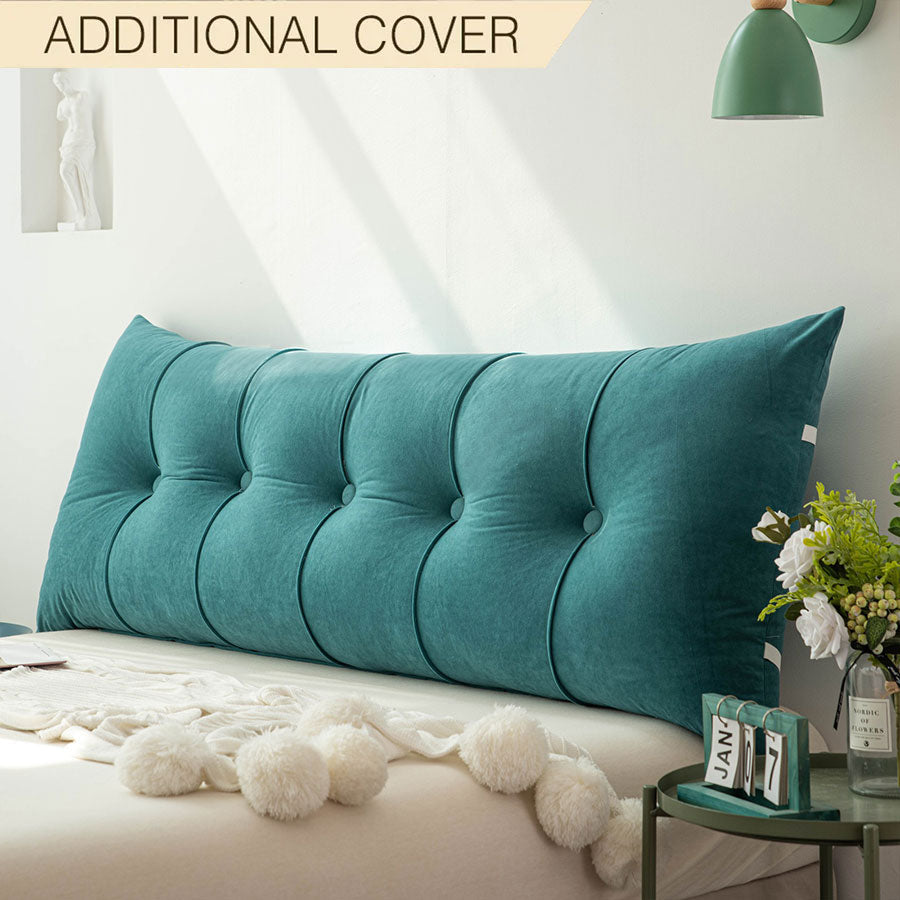 Rayvia Headboard Pillow Cover - Stylish Replacement for Luxury Pillows - Emerald / Small - 100x50x20cm