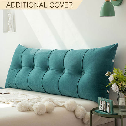 Rayvia Headboard Pillow Cover - Stylish Replacement for Luxury Pillows - Emerald / Small - 100x50x20cm