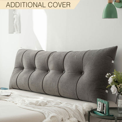 Rayvia Headboard Pillow Cover - Stylish Replacement for Luxury Pillows - Charcoal / Small - 100x50x20cm