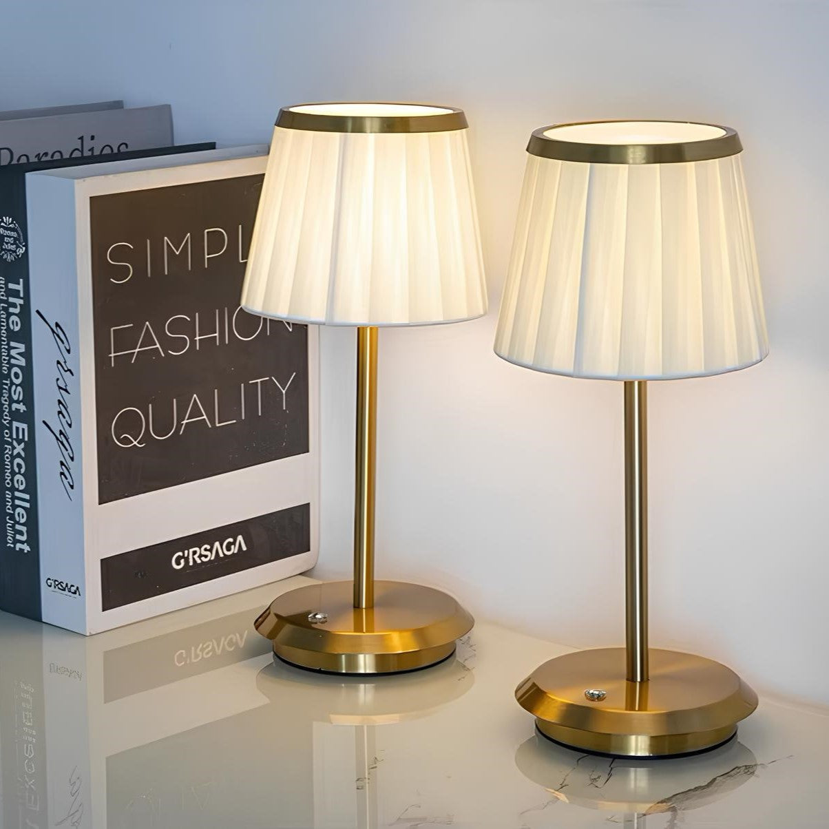 Royaleva Classic Cordless Table Lamp - Dimmable & Rechargeable