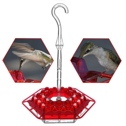 Royaleva Premium Hummingbird Feeder with Ant Moat & Perch - 30 Feeding Ports, Easy Fill Design, UV Resistant Material