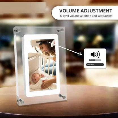 Royaleva Motion Video Frame – Acrylic Digital Display, Customizable & Rechargeable