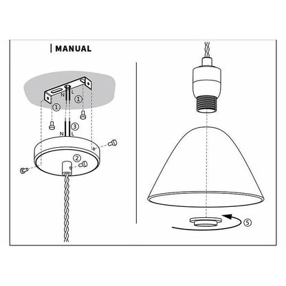 RoyaleGlow Elegant Ceramic Hanging Chandelier with Plug-In Pendant Light - A / Hardwired