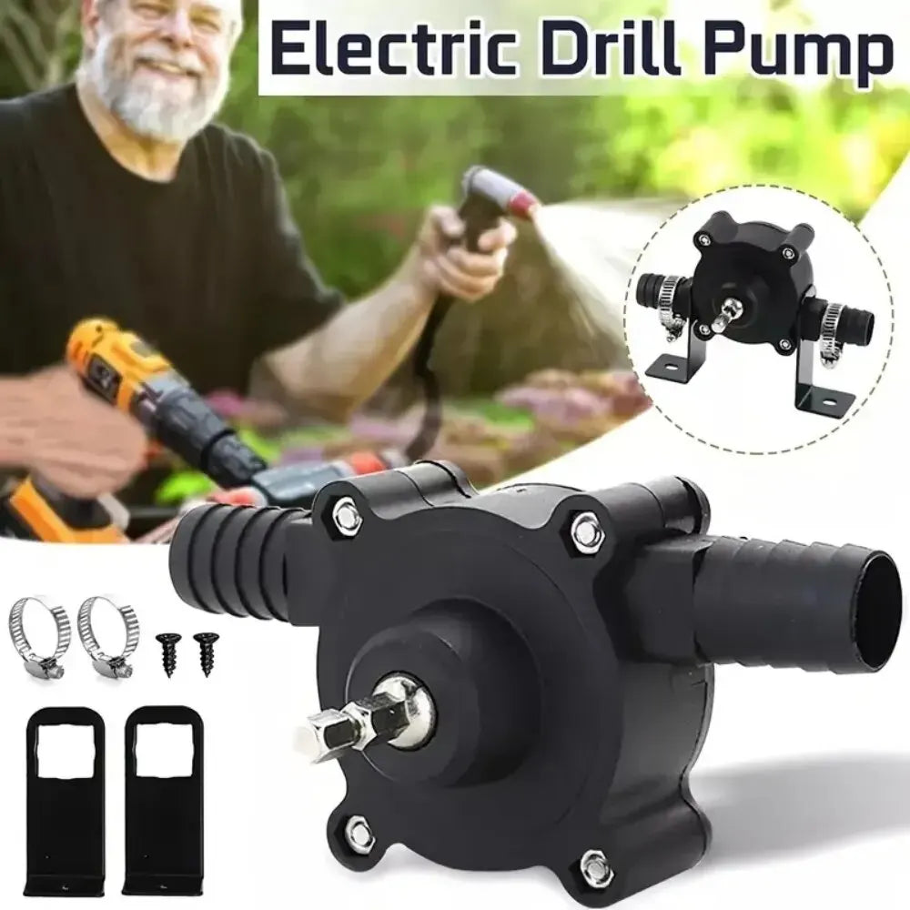 Royallure Electric Drill Liquid Transfer Pump - Efficient Water and Oil Pumping Tool for Home and Garden Use