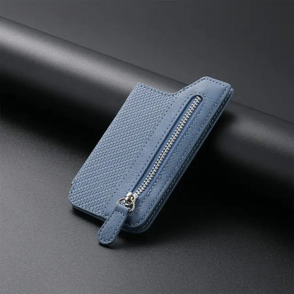 Royaleva SmartPocket: Stylish Phone Wallet with Zippered Card Protection