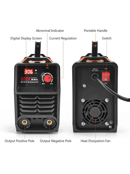 Royallure Compact Portable Arc Welder for Precision Car Repairs - Dual Voltage & High Performance